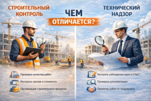Строительный контроль и технический надзор: в чём разница